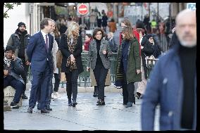 Exclusive - Rachida Dati At Hotel De Ville Parvis - Paris