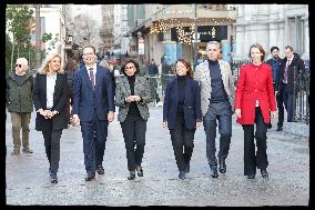 Exclusive - Rachida Dati At Hotel De Ville Parvis - Paris