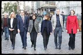 Exclusive - Rachida Dati At Hotel De Ville Parvis - Paris