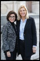 Exclusive - Rachida Dati At Hotel De Ville Parvis - Paris