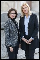 Exclusive - Rachida Dati At Hotel De Ville Parvis - Paris