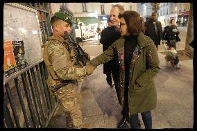 Exclusive - Rachida Dati At Christmas Family Mass - Paris