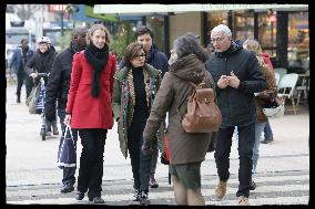 Exclusive - Rachida Dati At Avenue General Leclerc Visit - Paris