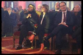 Rachida Dati At Grande Synagogue De La Victoire - Paris