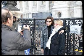 Exclusive - Rachida Dati At Hotel De Ville Parvis - Paris