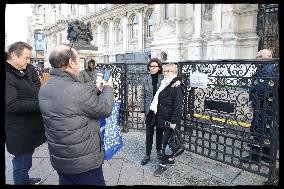 Exclusive - Rachida Dati At Hotel De Ville Parvis - Paris