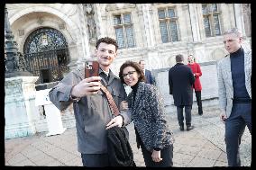 Exclusive - Rachida Dati At Hotel De Ville Parvis - Paris