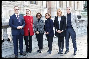 Exclusive - Rachida Dati At Hotel De Ville Parvis - Paris