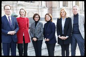 Exclusive - Rachida Dati At Hotel De Ville Parvis - Paris