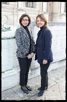 Exclusive - Rachida Dati At Hotel De Ville Parvis - Paris