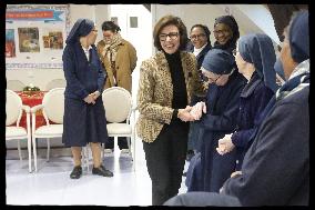 Exclusive - Rachida Dati Meets With Nuns - Paris