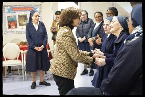 Exclusive - Rachida Dati Meets With Nuns - Paris