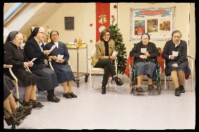 Exclusive - Rachida Dati Meets With Nuns - Paris