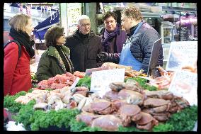 Exclusive - Rachida Dati At Avenue General Leclerc Visit - Paris