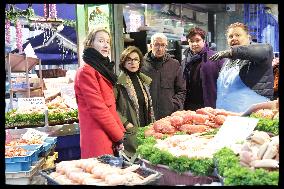 Exclusive - Rachida Dati At Avenue General Leclerc Visit - Paris