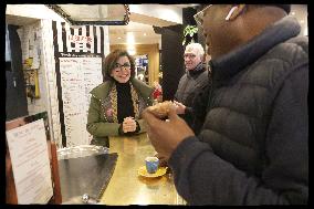 Exclusive - Rachida Dati At Avenue General Leclerc Visit - Paris