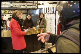 Exclusive - Rachida Dati At Avenue General Leclerc Visit - Paris