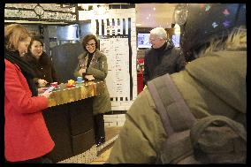 Exclusive - Rachida Dati At Avenue General Leclerc Visit - Paris