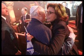 Rachida Dati At Grande Synagogue De La Victoire - Paris