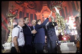 Rachida Dati At Grande Synagogue De La Victoire - Paris