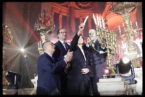 Rachida Dati At Grande Synagogue De La Victoire - Paris