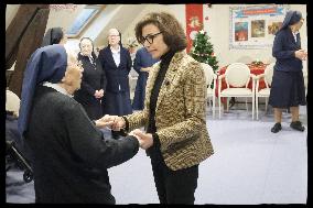 Exclusive - Rachida Dati Meets With Nuns - Paris