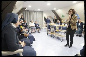 Exclusive - Rachida Dati Meets With Nuns - Paris