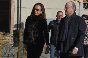 Funeral of Businessman Carles Vilarrubi - Barcelona