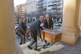 Funeral of Businessman Carles Vilarrubi - Barcelona