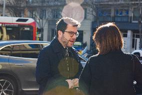 Funeral of Businessman Carles Vilarrubi - Barcelona