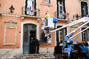 Brigitte Bardot Portraits Installed - Saint Tropez