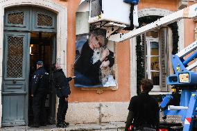 Brigitte Bardot Portraits Installed - Saint Tropez