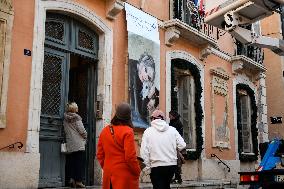 Brigitte Bardot Portraits Installed - Saint Tropez