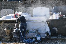 Bardot Family Tomb Works Underway - Saint Tropez