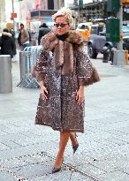 Rita Ora and Ryan Seacrest out in Times Square