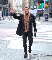 Rita Ora and Ryan Seacrest out in Times Square