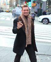 Rita Ora and Ryan Seacrest out in Times Square