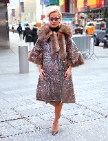 Rita Ora and Ryan Seacrest out in Times Square