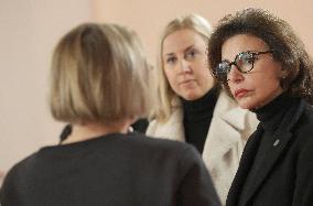 Exclu - Rachida Dati Visits the Emmaus Berthier Center - Paris