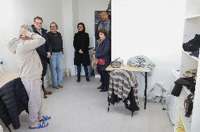 Exclu - Rachida Dati Visits the Emmaus Berthier Center - Paris