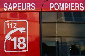 French Interior Minister At the Presentation of A Security Procedure Before New Year's Eve - Domont