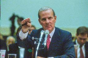 US Secretary of State James A Baker III Testifies on Iraq