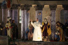 Pope Leo XIV Prays Before the Nativity Scene - Vatican