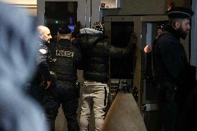 French Interior Minister Visits Police Before New Year's Eve - Suburb of Paris