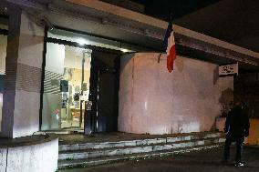 French Interior Minister Visits Police Before New Year's Eve - Suburb of Paris