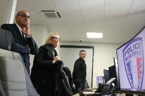 French Interior Minister Visits Law Enforcement Ahead Of New Year's Eve - France