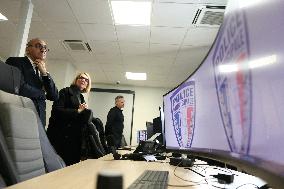 French Interior Minister Visits Law Enforcement Ahead Of New Year's Eve - France