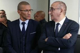 French Interior Minister Visits Law Enforcement Ahead Of New Year's Eve - France