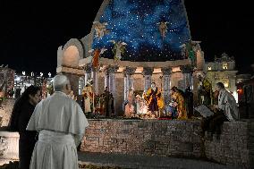 Pope Leo XIV Visits The Nativity Scene - Vatican
