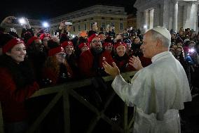 Pope Leo XIV Visits The Nativity Scene - Vatican
